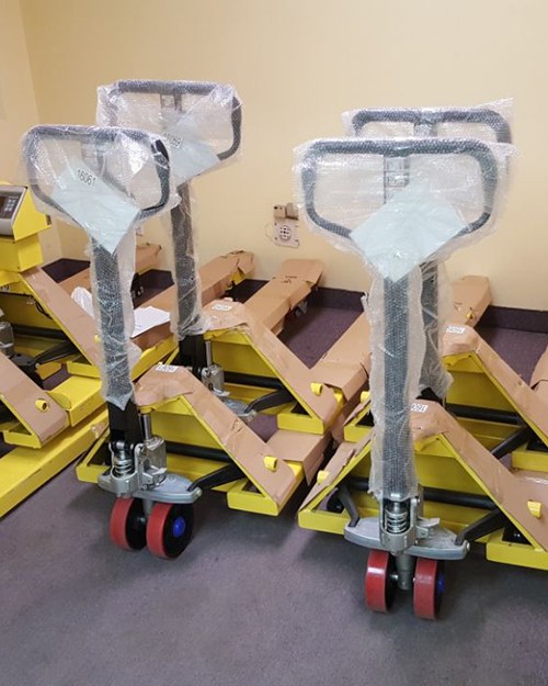 Pallet truck 27×48 double wheel (pallet Jack)